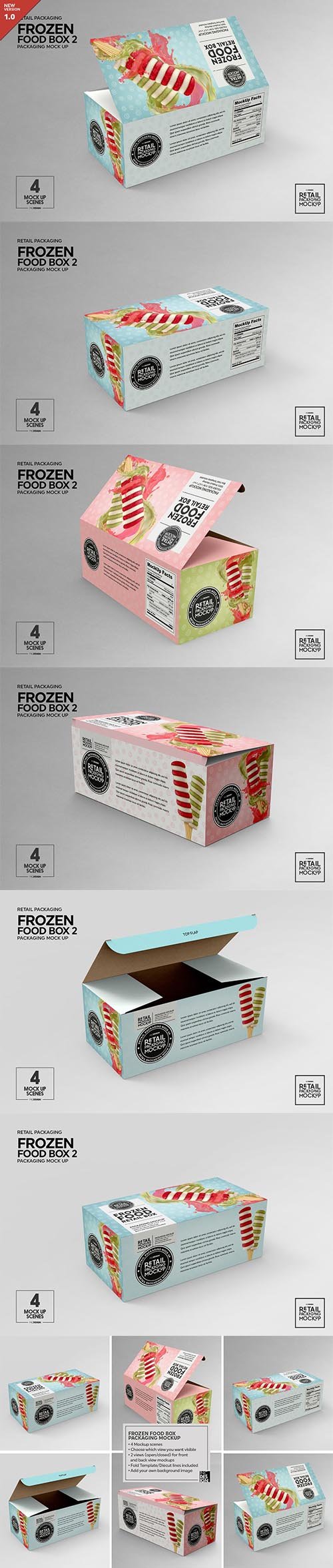 Retail Frozen Food Packaging 2 Mockup 5730740