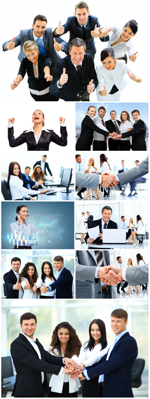 Group of business people, business concept stock photo