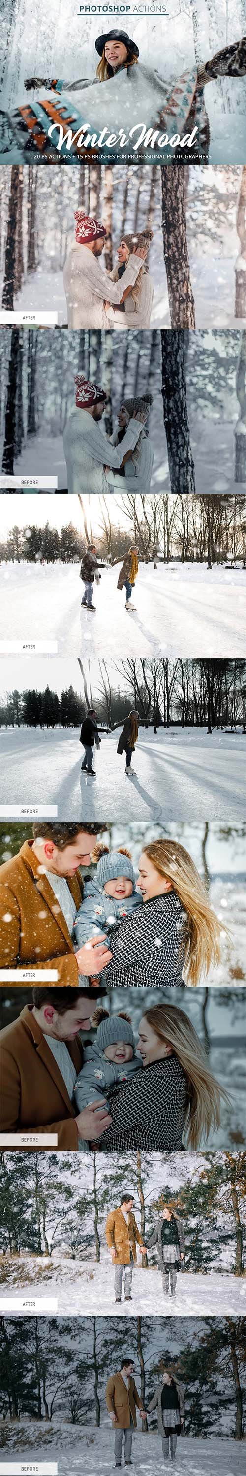 Winter Mood Actions for Photoshop