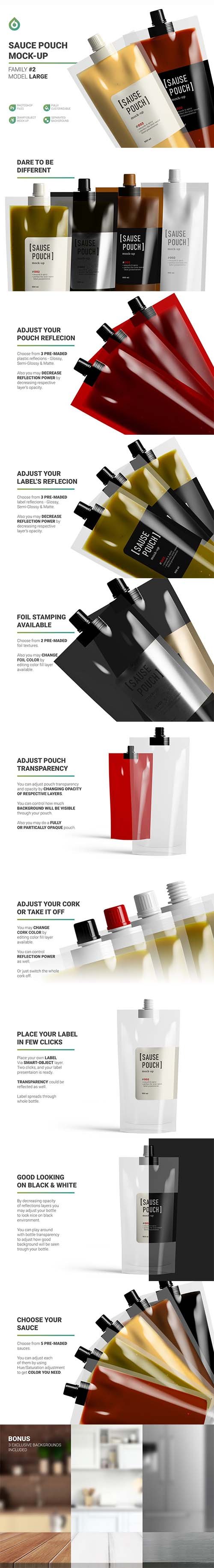 Sauce Doypack Pouch Mockup 5704035