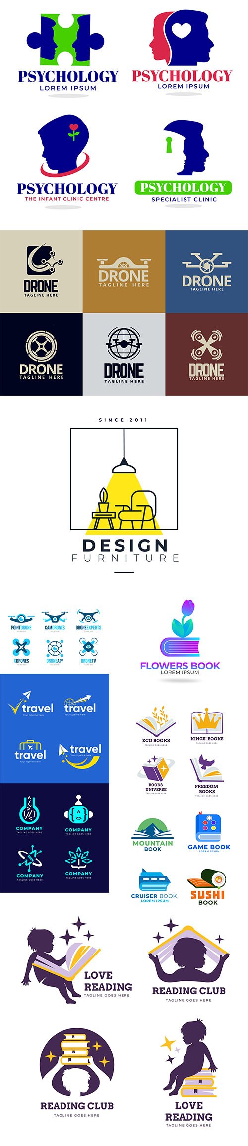 Design logo vector template collection