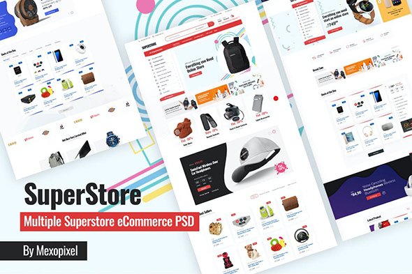 Superstore - Multiple Superstore eCommerce PSD