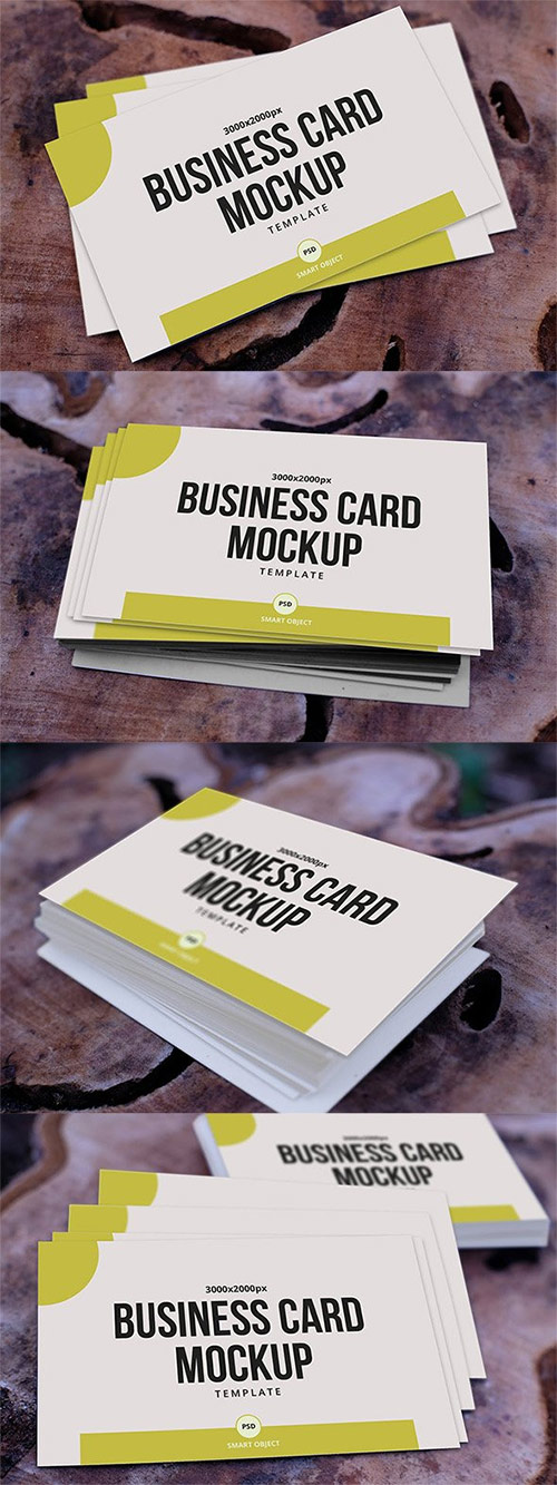 Realistic Business Card Mockup