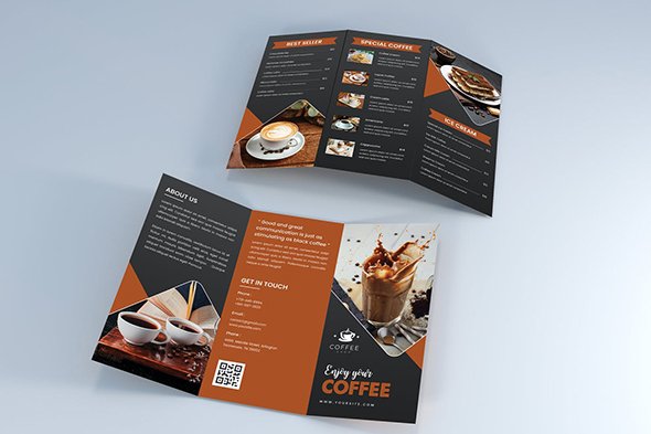Drink Coffee Trifold Brochure