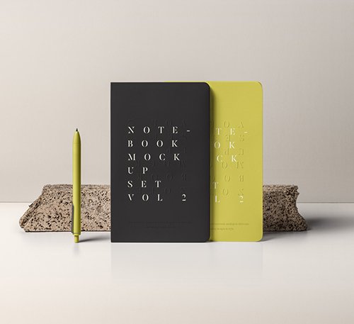 Notebook Mockup Set Vol 2