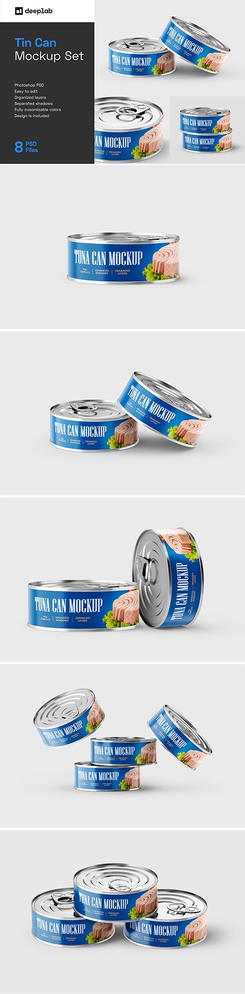 Tuna Tin Can Mockup Set - 5772456