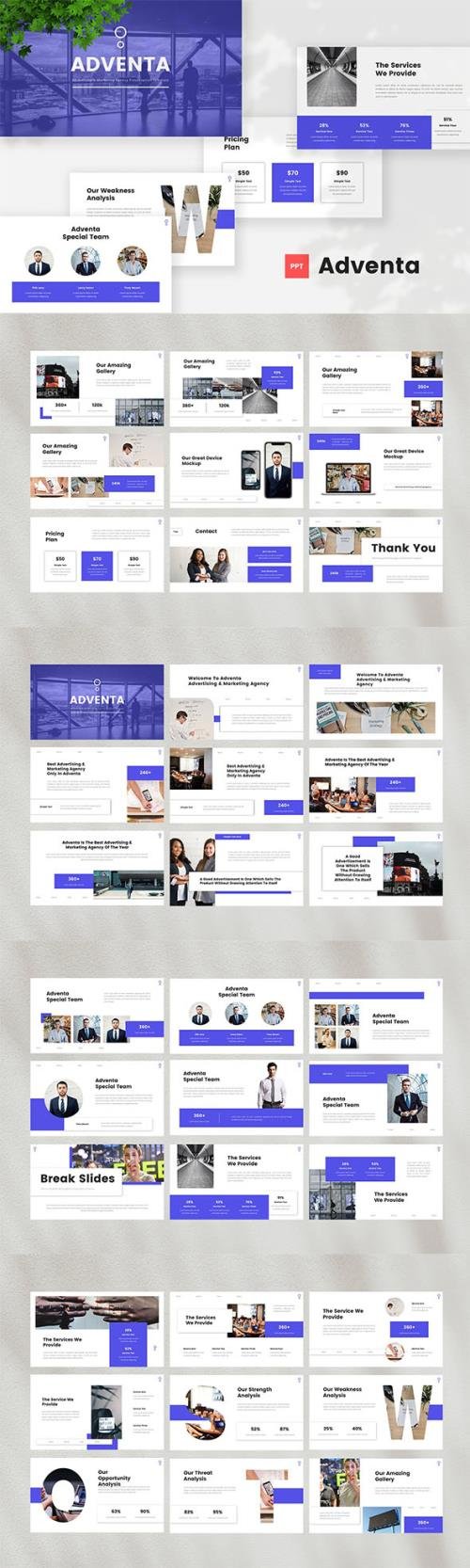 Advertising & Marketing Agency - Powerpoint, Keynote and Google Slides Template