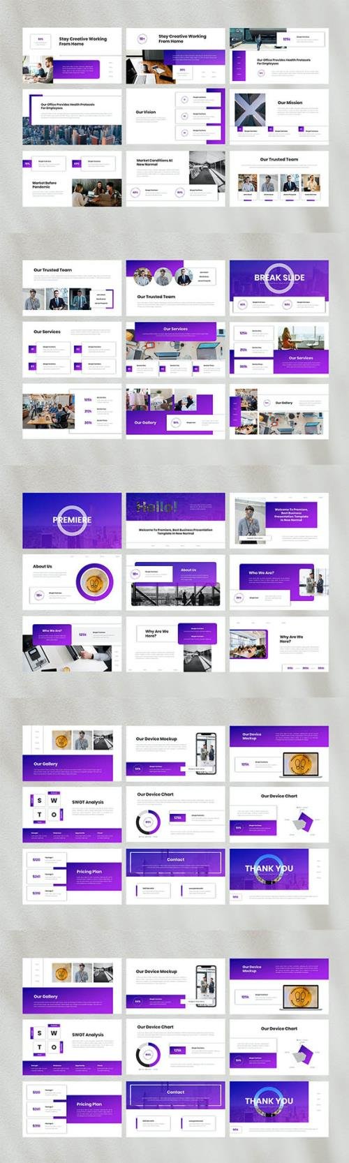 Simple Business Powerpoint, Keynote and Google Slides Template
