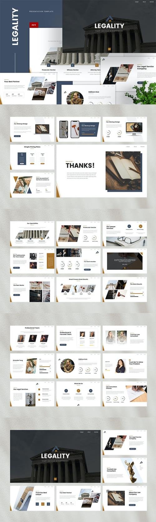 Legal Service Powerpoint, Keynote and Google Slides Template