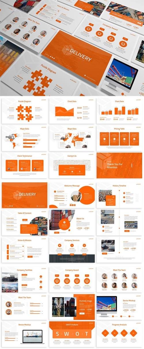 NextDelivery - Logistics Powerpoint Template