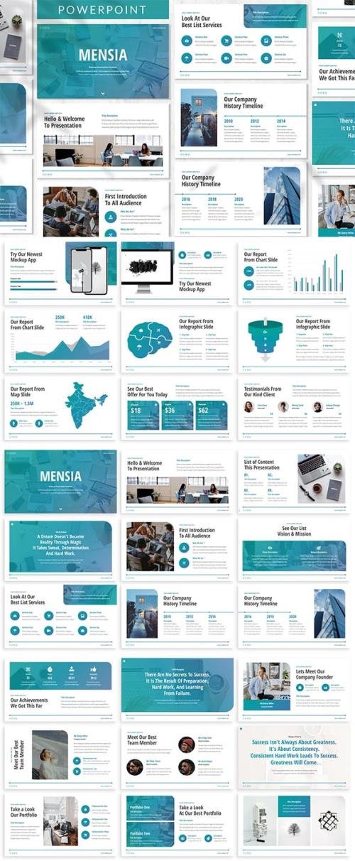 Mensia - Business Powerpoint, Keynote and Google Slides Template