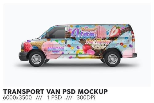 Transport Van PSD Mockup