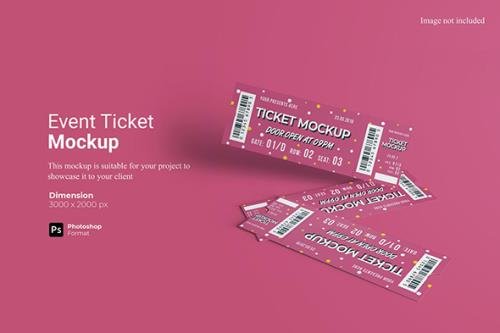 Download Event Ticket Mockup Mockups Free Psd Templates