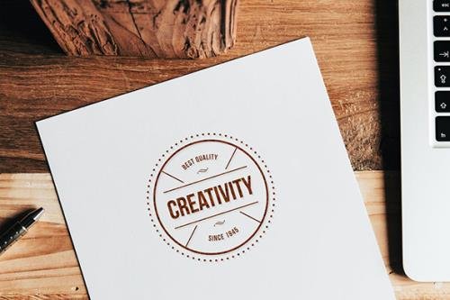 Realistic Logo Mockup