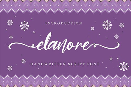 Elanore | Handwritten Script Font