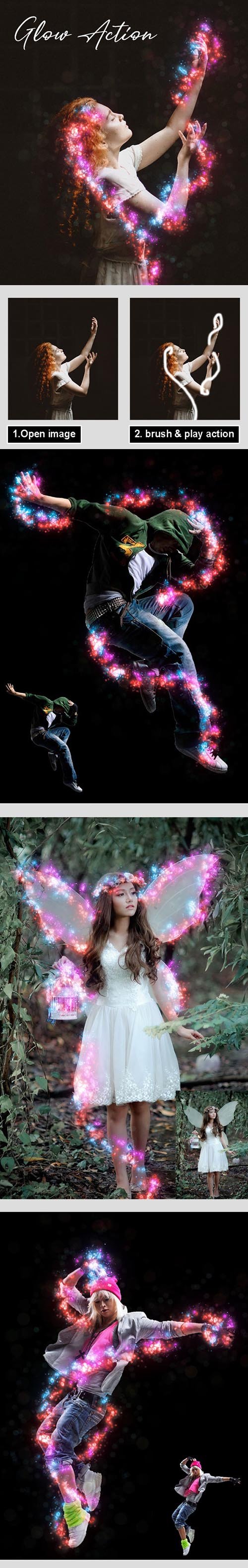 Glow Photoshop Action Vol 2 29783116