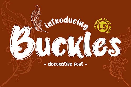 Buckles | playful font