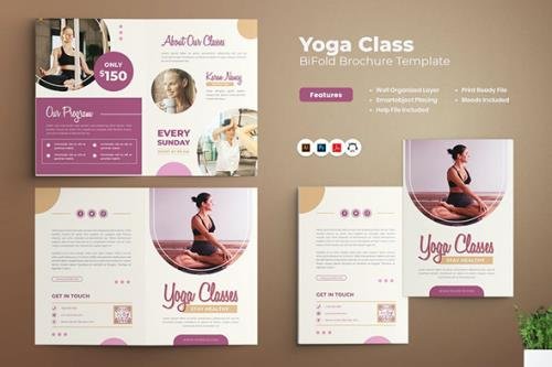 Yoga Class Bifold Brochure
