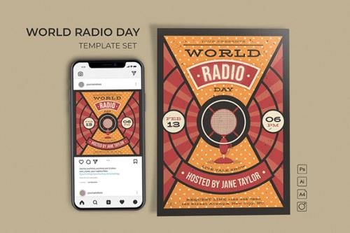 World Radio Day Template Set