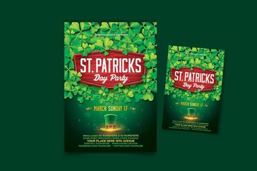 St. Patrick’s Day Party Flyer PSD
