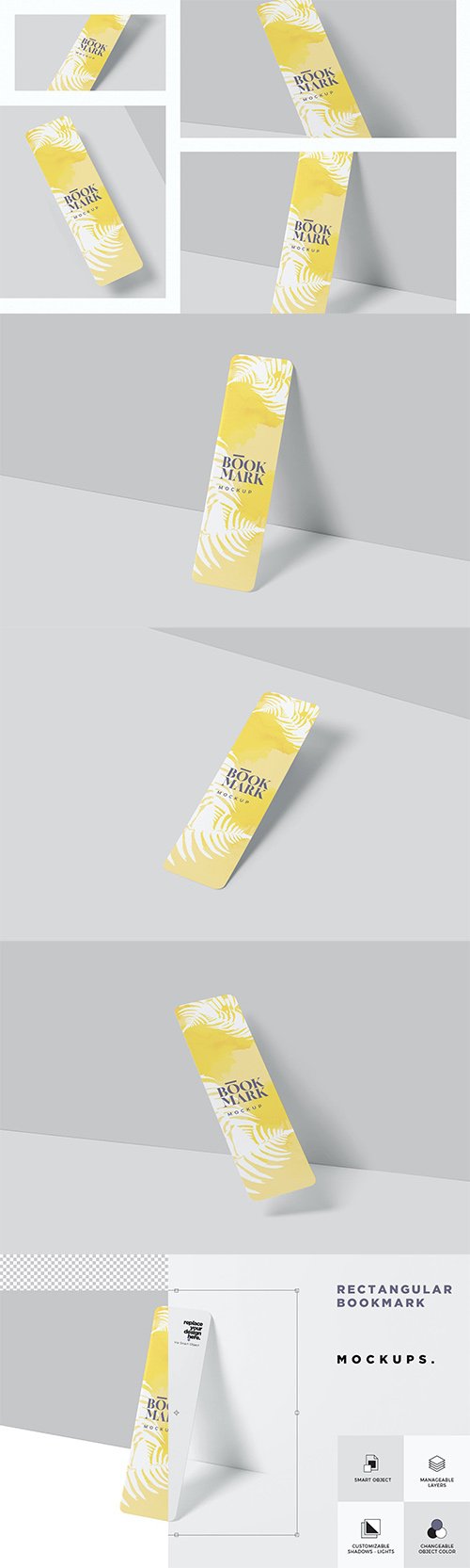 Book Marker Mockups PSD