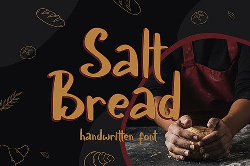 Salt Bread - Handwritten Font