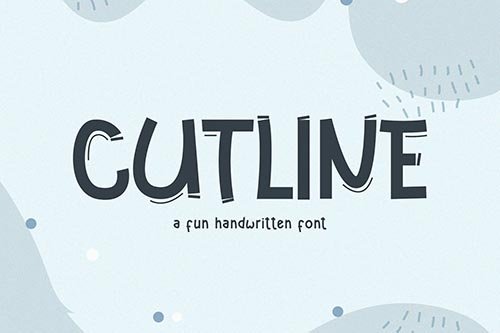 Cutline - A Fun Handwritten Font
