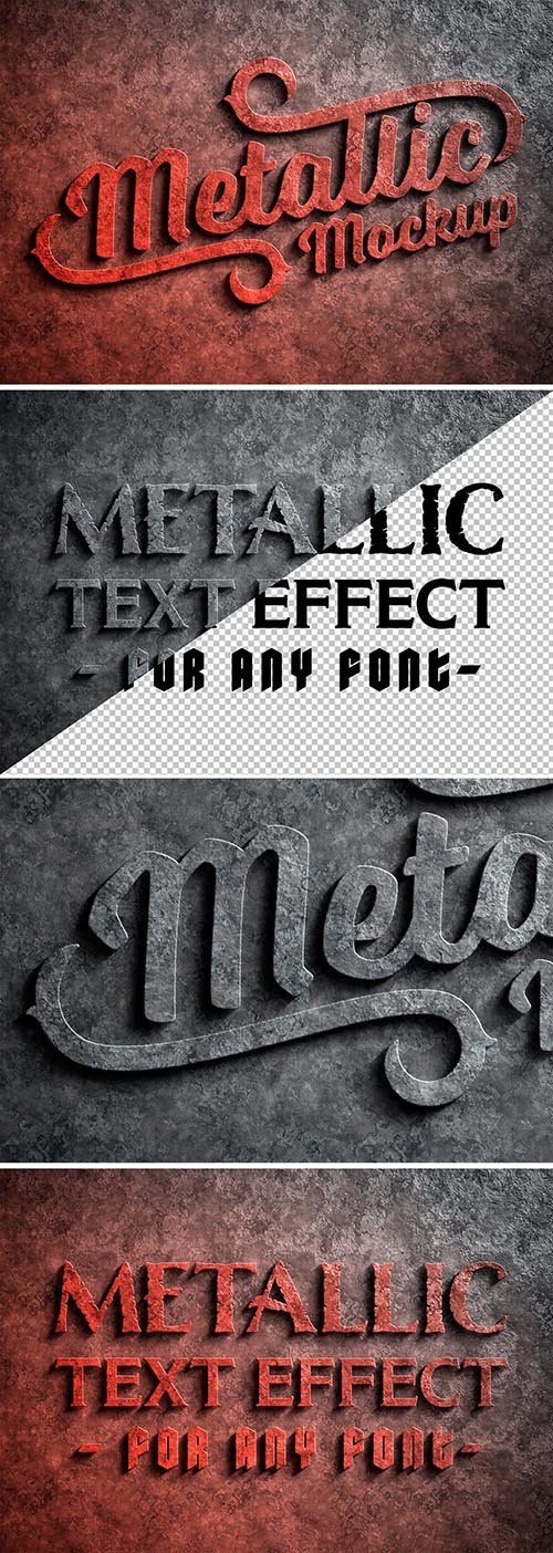 Corroded Metal Text Effect 300467506