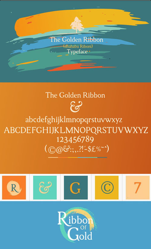 Golden Ribbon - Egyptian Slab Humanist Typeface