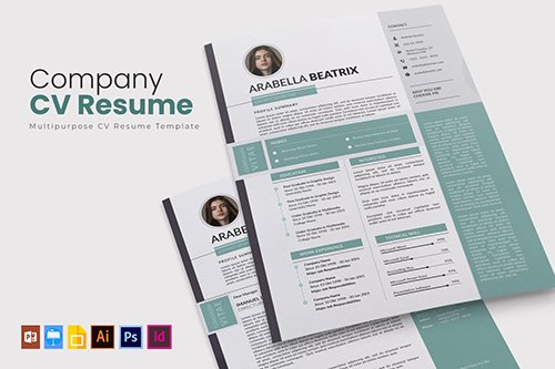 Company | CV & Resume PSD