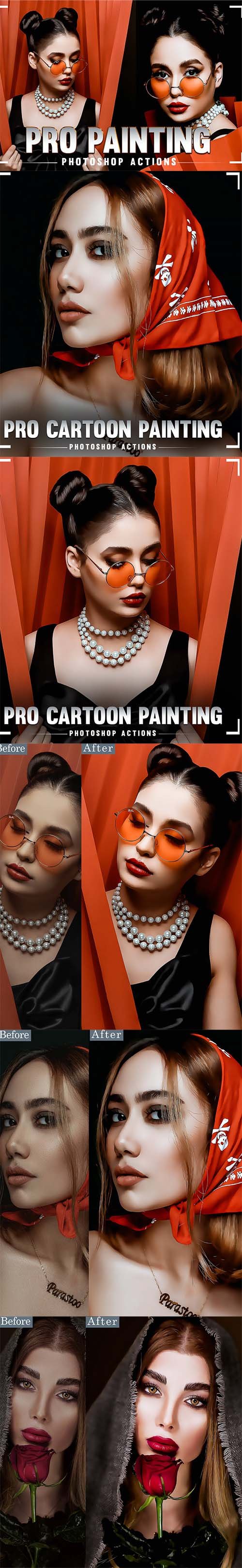 PRO Cartoon Painting Photoshop Action
