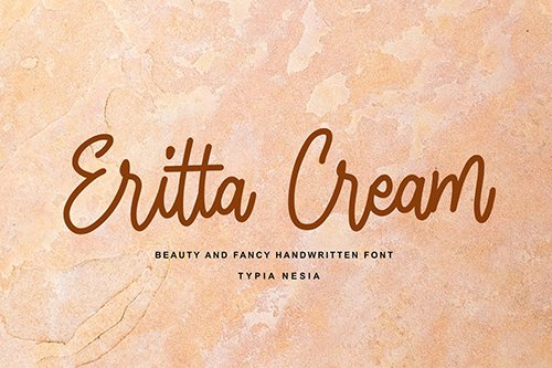 Eritta Cream - Fancy Handwritten
