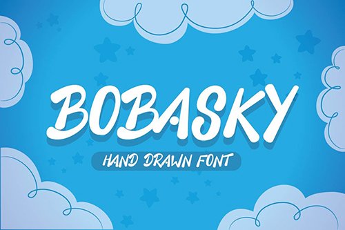 Bobasky - Unique Hand Drawn Font