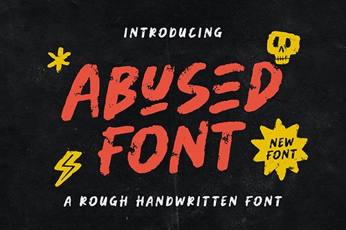 Abused Font