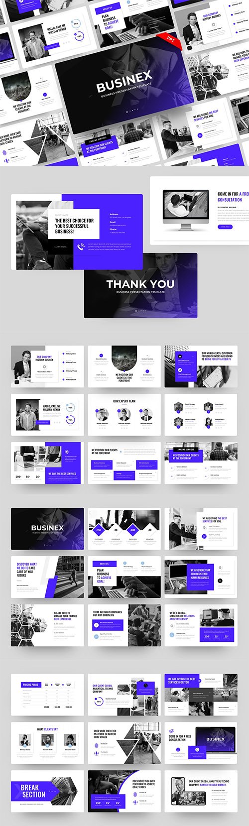 Businex - Corporate Business PowerPoint, Keynote and Google Slides Template