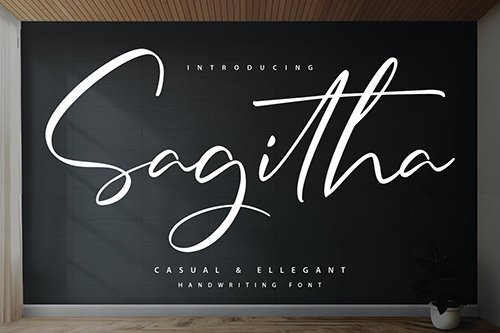 Sagitha | Casual & Elegant Handwriting Font