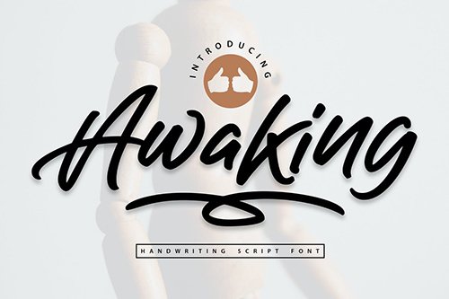 Awaking | Handwriting Script Font