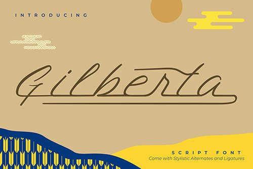 Gilberta | Script Font
