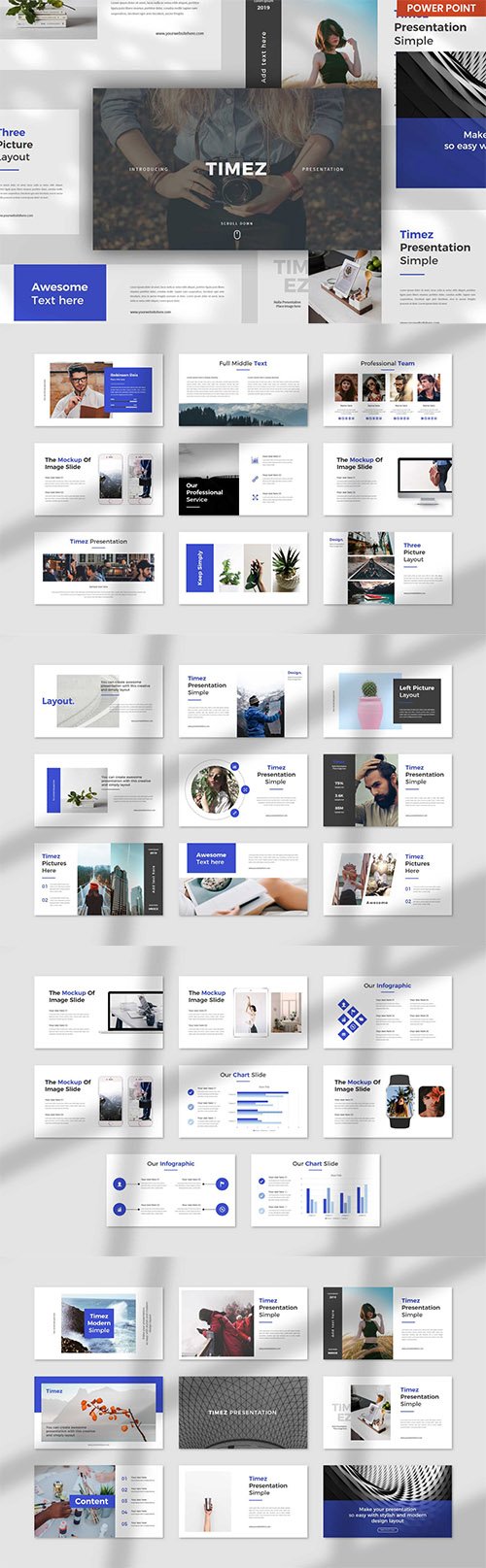 Timez Mnml PowerPoint, Keynote and Google Slides Template