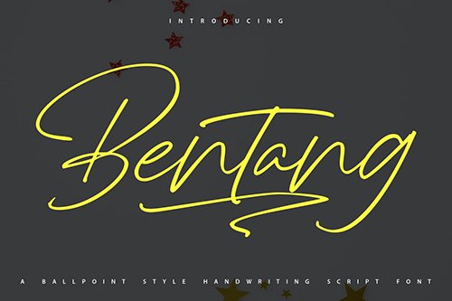 Bentang | Handwriting Script Font