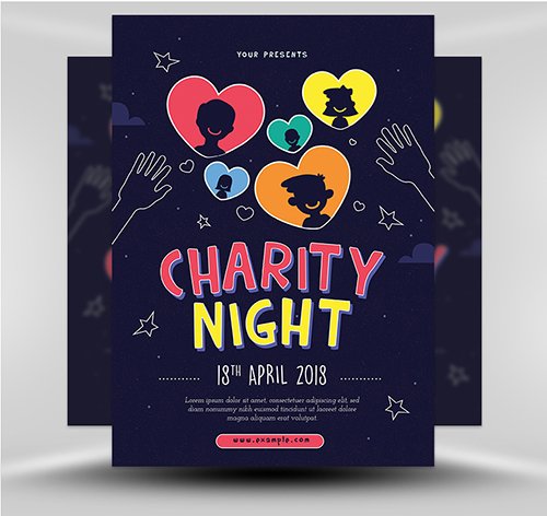 Charity Night Flyer Template 02