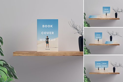 Book Cover Mockups PSD