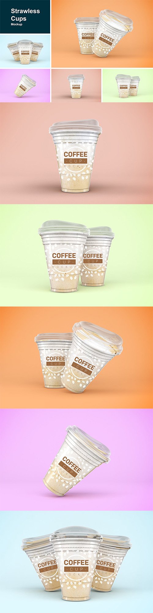 Strawless Cups PSD