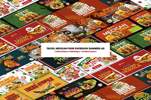 Tacos Facebook Banners Ad