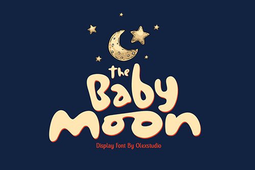 The Baby Moon - Display Font