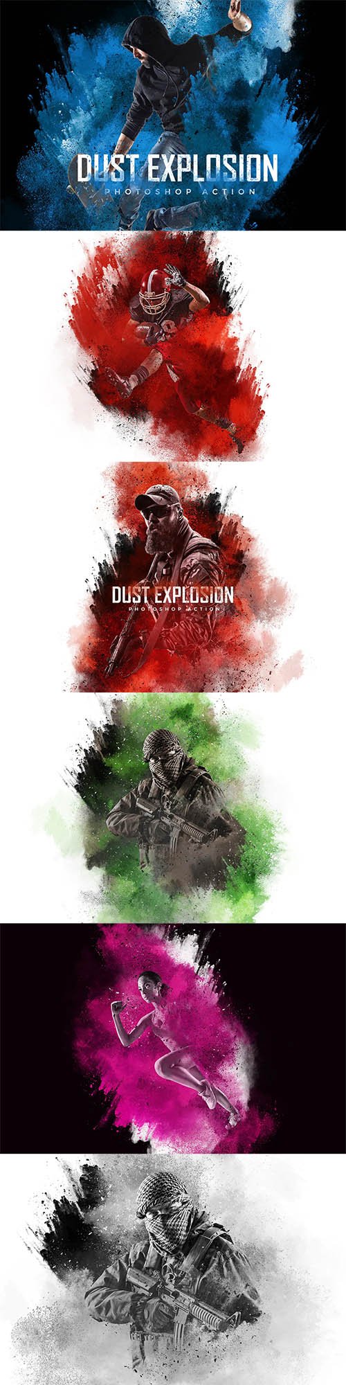 Dust Explosion Photoshop Action