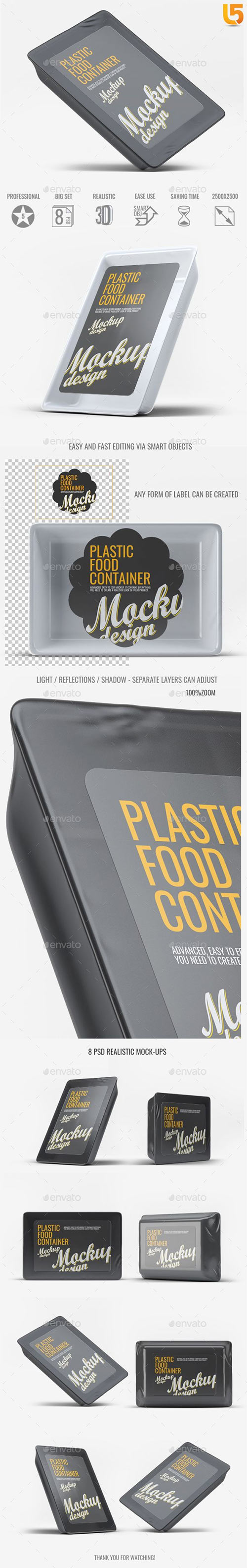 Plastic Food Tray Mock-Up 21792726