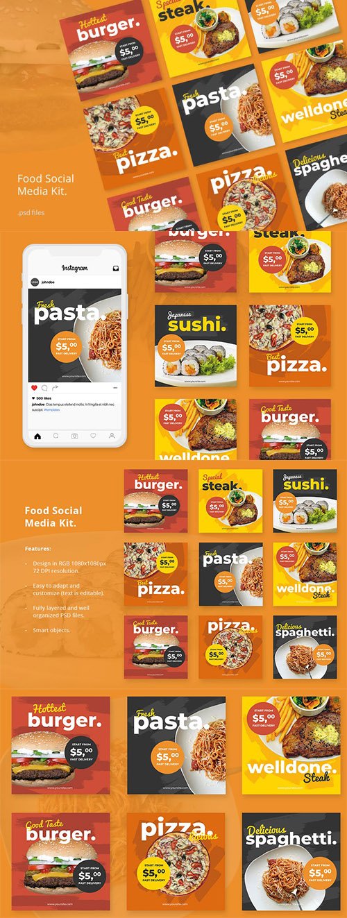 Social Media Kit Foodies