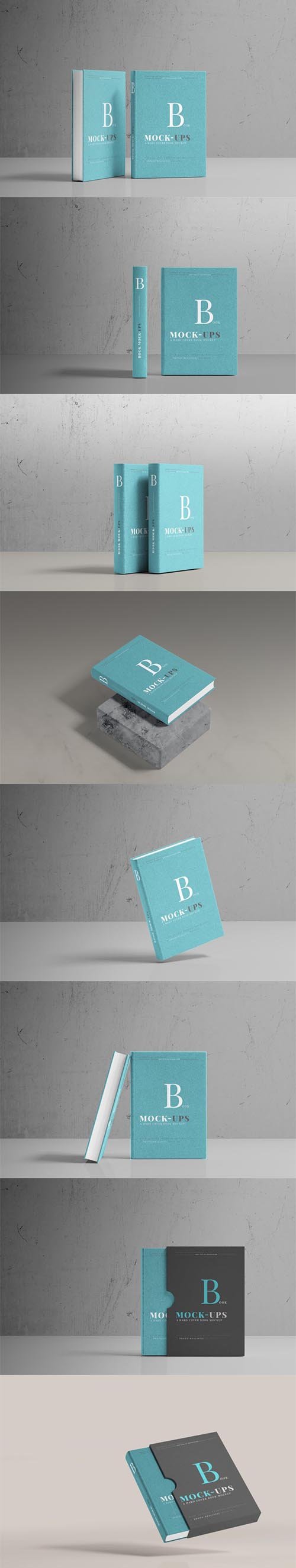 Hard cover book mockup