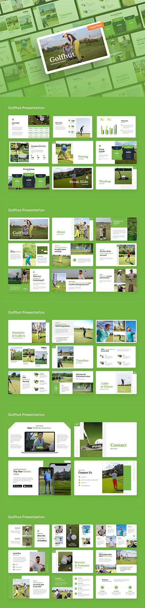 Golfhut - Golf Power Point Presentation